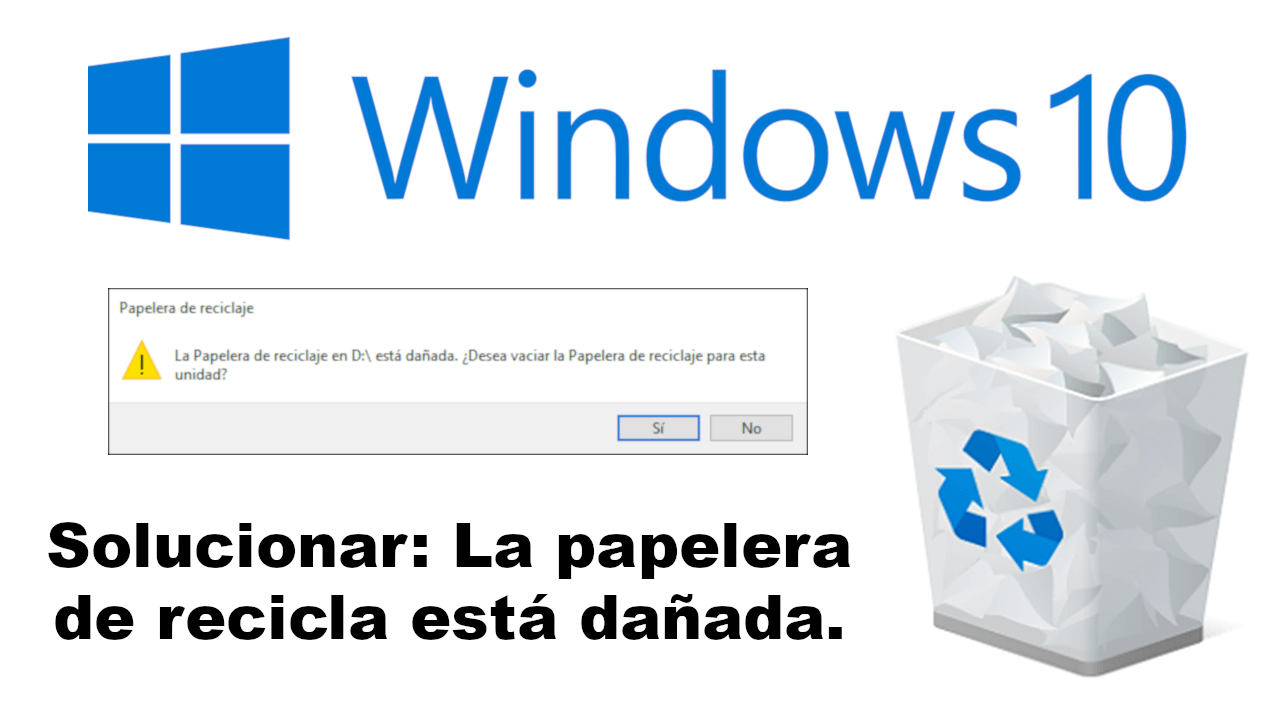 Solucionar: La Papelera De Reciclaje Está Dañada (Windows 10)